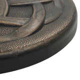 Parasol Base Round Polyresin 19 kg Bronze - Top-Down View