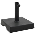 Parasol Base Square Polyresin 8 kg Black