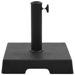 Parasol Base Square Polyresin 8 kg Black