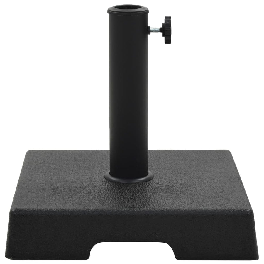 Parasol Base Square Polyresin 8 kg Black