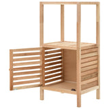 Bathroom Storage Cabinet Solid Walnut Wood 39.5x35.5x86 cm - Top-Down View