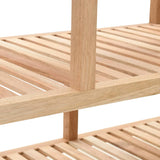 Bathroom Shelf Solid Walnut Wood 100x40x65 Cm - Top-Down View