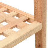 Shoe Rack Solid Walnut Wood 69x26x81 Cm - 45-Degree Angle