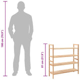 Shoe Rack Solid Walnut Wood 69x26x81 cm - Close-Up Angle