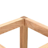 Umbrella Stand Solid Walnut Wood 18x18x50 Cm - Side View