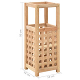 Umbrella Stand Solid Walnut Wood 18x18x50 Cm - 45-Degree Angle