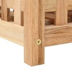Umbrella Stand Solid Walnut Wood 18x18x50 cm