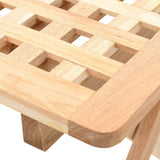 Foldable Side Table Solid Walnut Wood 50x50x49 Cm