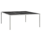 13 Piece Outdoor Dining Set Black