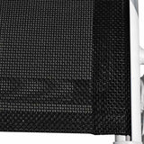 13 Piece Outdoor Dining Set Black - Top-Down View
