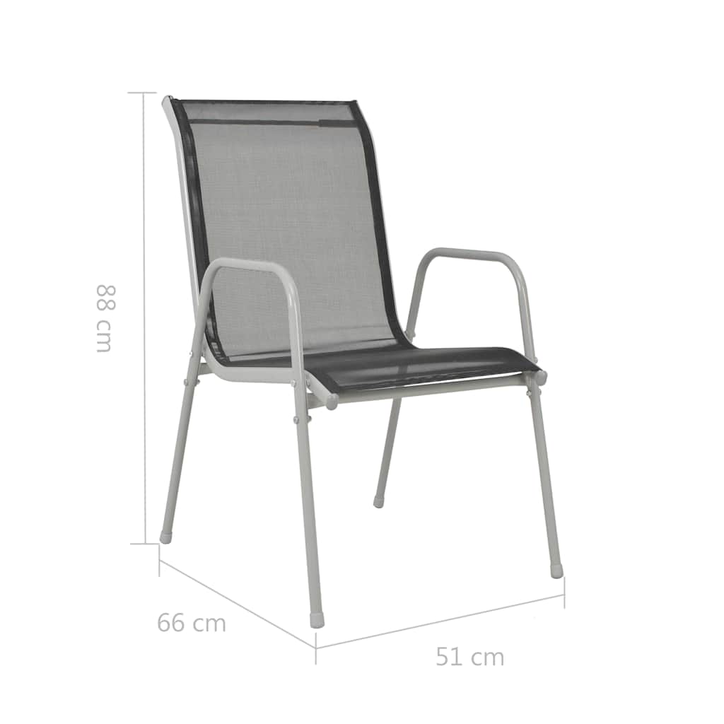 13 Piece Outdoor Dining Set Black
