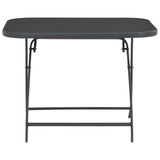 7 Piece Folding Outdoor Dining Set Steel and Textilene Grey - Extra Image