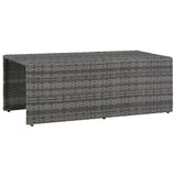 6 Piece Garden Lounge Set with Cushions Poly Rattan Grey