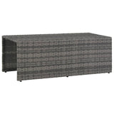 6 Piece Garden Lounge Set with Cushions Poly Rattan Grey - Extra Image