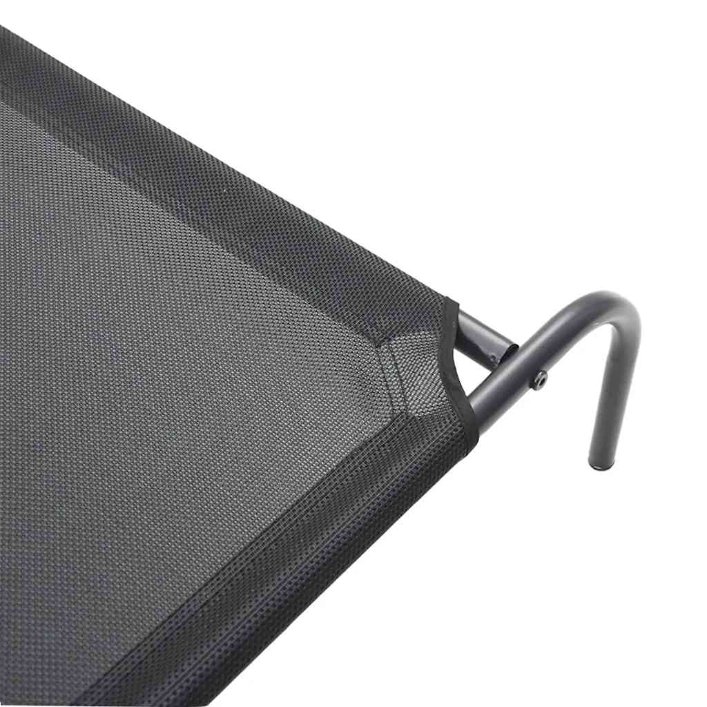 Elevated Dog Bed Black S Textilene