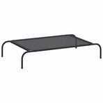 Elevated Dog Bed Black L Textilene