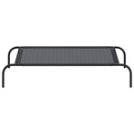 Elevated Dog Bed Black L Textilene