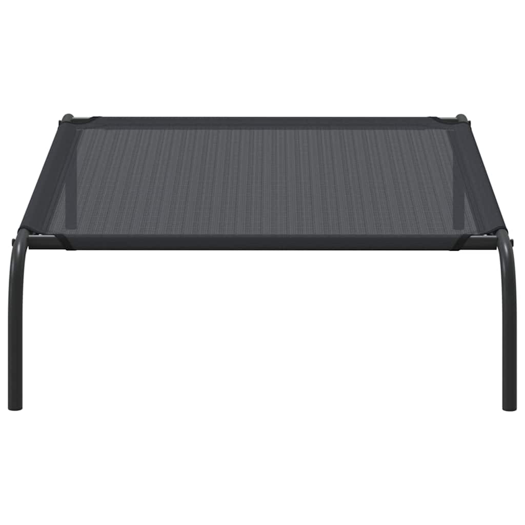 Elevated Dog Bed Black L Textilene
