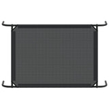 Elevated Dog Bed Black L Textilene - Rear View