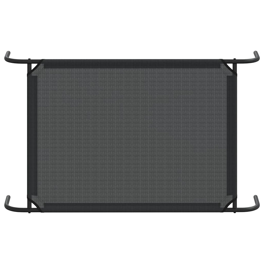 Elevated Dog Bed Black L Textilene