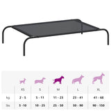 Elevated Dog Bed Black L Textilene - Extra Image