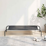 Elevated Dog Bed Black L Textilene