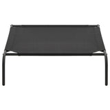 Elevated Dog Bed Black XL Textilene