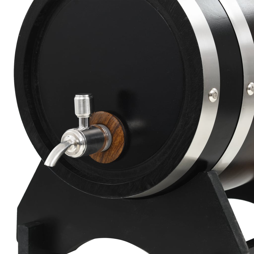 Wine Barrel with Tap Solid Pinewood 12 L