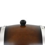 Wine Barrel with Tap Solid Pinewood 12 L - Rear View