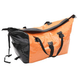 Bike Luggage Trailer with Bag Orange and Black - Top-Down View