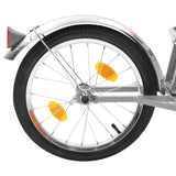 Bike Luggage Trailer with Bag Orange and Black - Rear View
