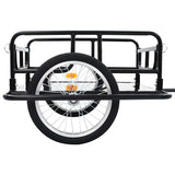 Bike Trailer 130x73x48.5 cm Steel Black - Extra Image