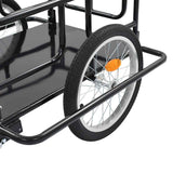 Bike Trailer 130x73x48.5 cm Steel Black - Extra Image