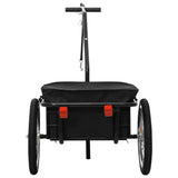 Bike Trailer/Hand Wagon 155x60x83 cm Steel Black - 45-Degree Angle
