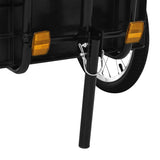 Bike Trailer/Hand Wagon 155x60x83 cm Steel Black - Close-Up Angle