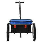 Bike Trailer/Hand Wagon 155x60x83 cm Steel Blue - Top-Down View