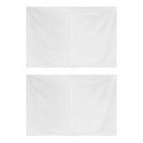 Party Tent Doors 2 pcs with Zipper White