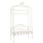 Garden Bench 122 cm Iron Antique White
