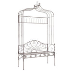 Garden Bench 122 cm Iron Antique Brown
