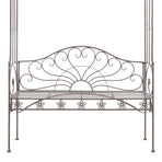 Garden Bench 122 cm Iron Antique Brown