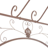 Garden Pavilion Antique Brown 3 m Iron - 45-Degree Angle