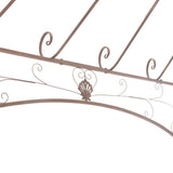 Garden Pavilion Antique Brown 4 m Iron - 45-Degree Angle