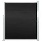 Retractable Side Awning 160 x 514 cm Black