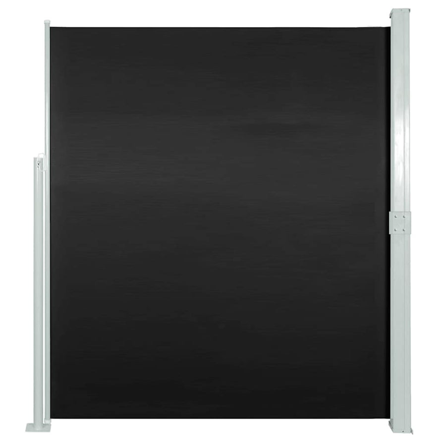 Retractable Side Awning 160 x 514 cm Black