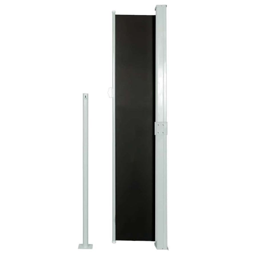 Retractable Side Awning 160 x 514 cm Black