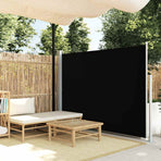 Retractable Side Awning 160 x 514 cm Black