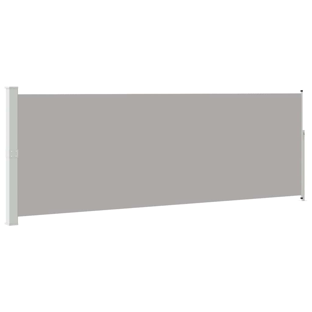 Retractable Side Awning 160 x 514 cm Grey