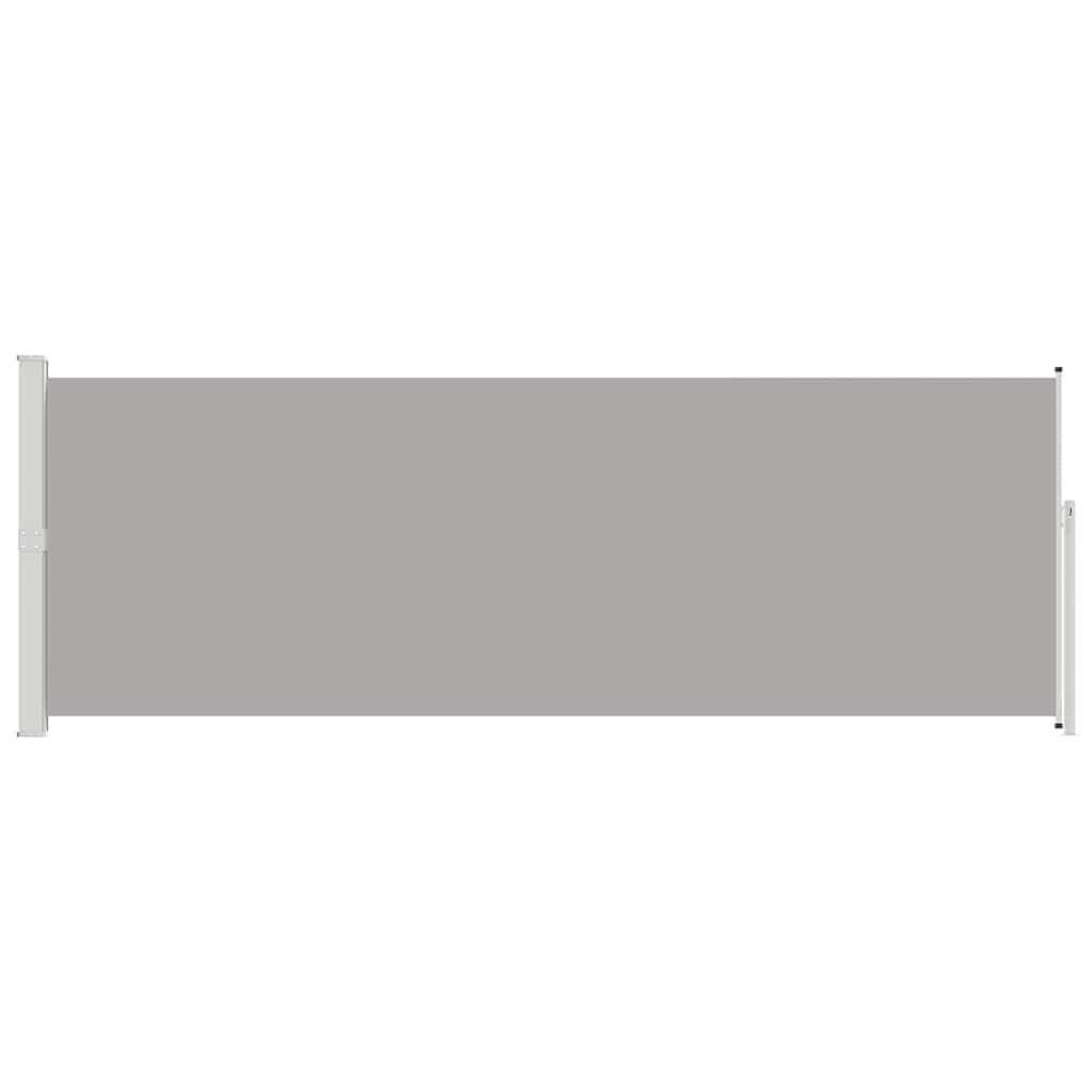 Retractable Side Awning 160 x 514 cm Grey
