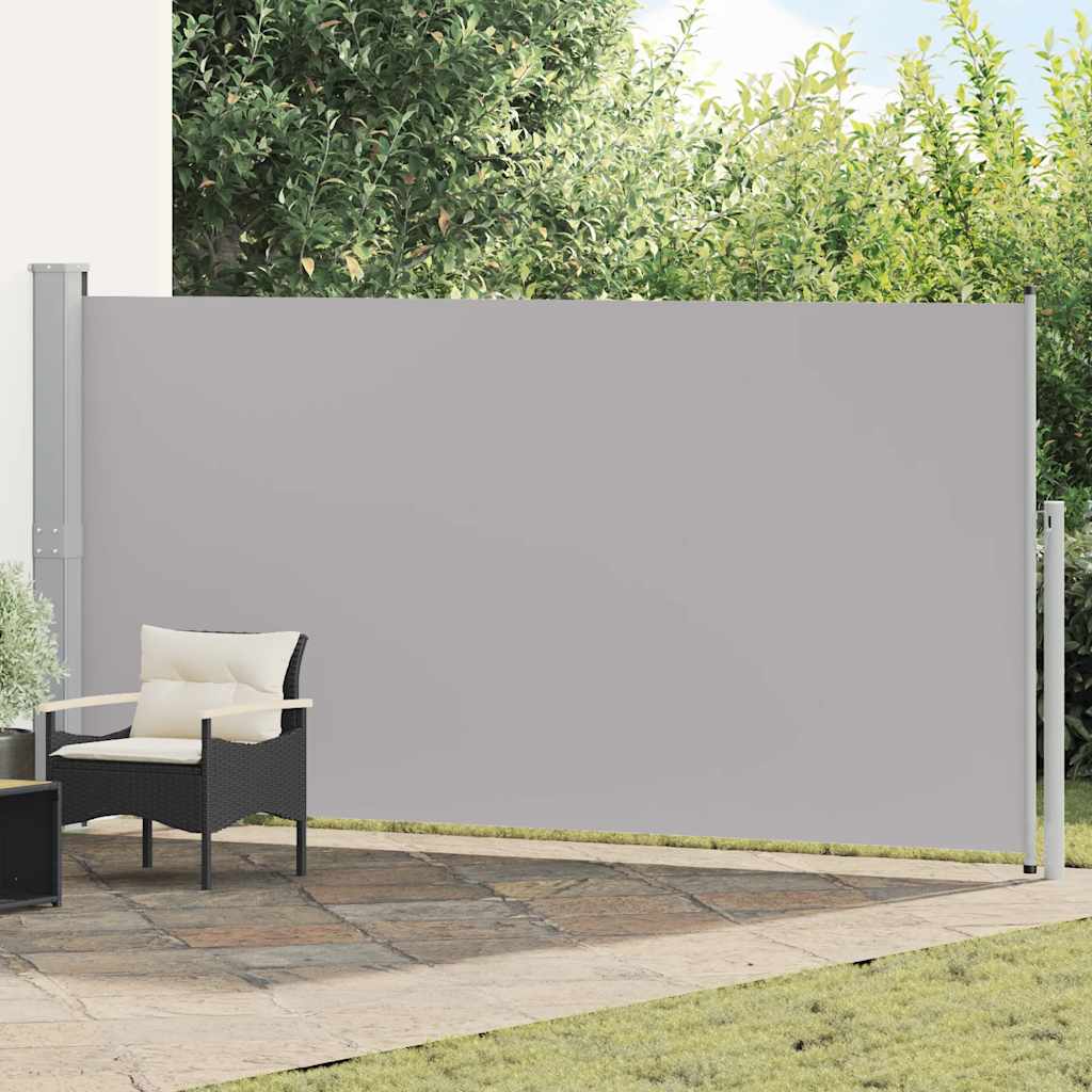 Retractable Side Awning 160 x 514 cm Grey