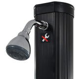Foldable Solar Shower Black 214 cm 23 L - Top-Down View